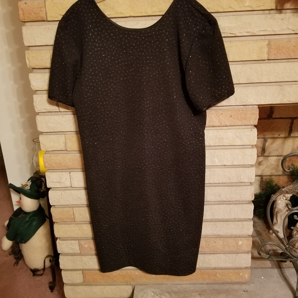 Nina Piccalino Black Shimmer Dress Size 14